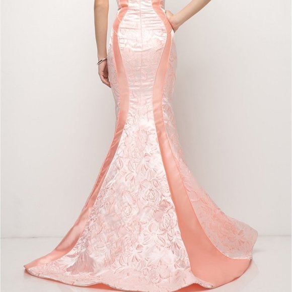 Blush Pink Sleeveless Evening Party Prom Long Dress CDUS001 - Picture 6 of 7